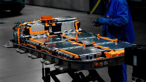 close-up of battery technology for electric flying car
