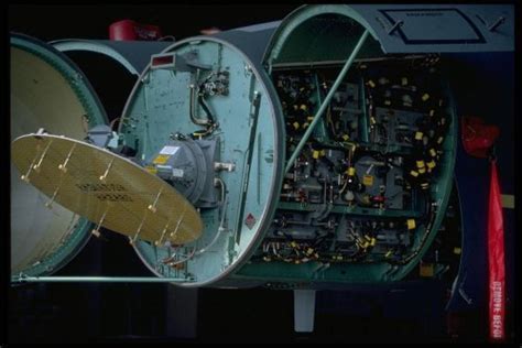 Close-up of F-15 cockpit with AN/APG-63 radar system visible