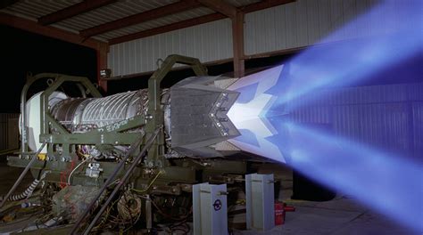 close-up of f-22 f119 engines