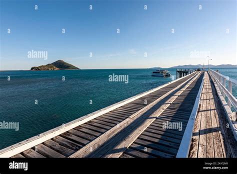 close-up of South Molle Island’s existing jetty infrastructure
