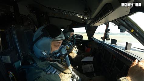 Close-up of the B-2 Spirit cockpit during flight operations