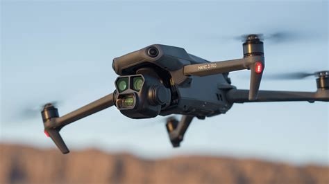 Close-up of the DJI Mavic 3 Pro’s triple camera system with Hasselblad branding