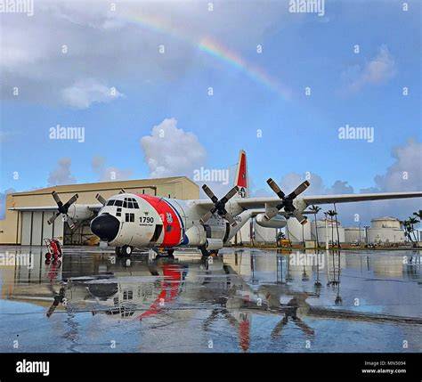 Coast Guard Air Station Barbers Point HC-130J Super Hercules Hawaii Pacific search and rescue mission