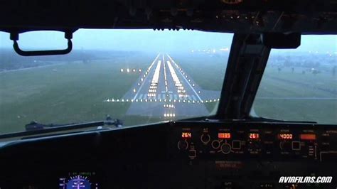 cockpit view of pilot calculating landing and takeoff distances on runway