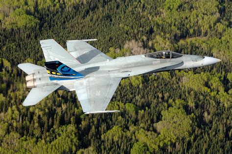 Cold Lake Air Weapons Range CF-18 fighter jet training mission