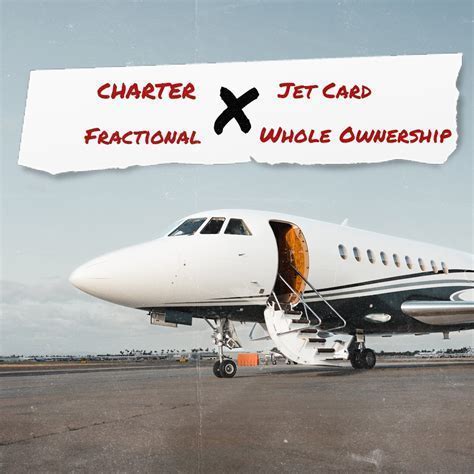 Comparative chart of fractional ownership, charter, and full aircraft ownership models