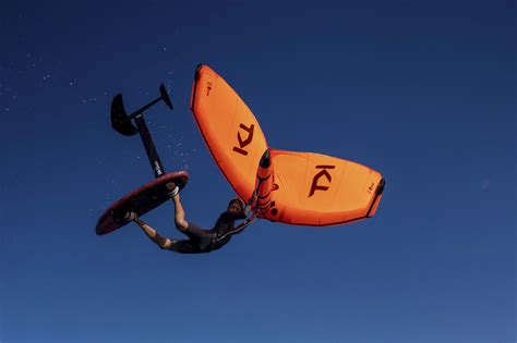 competitive wing foiling event with athletes in action