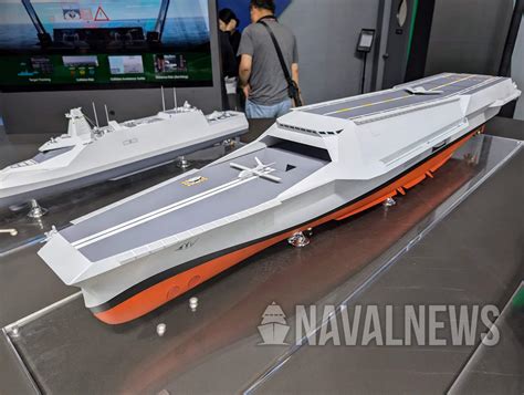 Concept art of future Chinese drone carrier variants, land-based and maritime