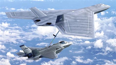 concept art of next generation air dominance fighter alongside F-22