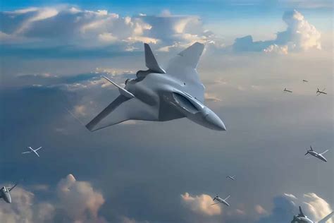 concept artwork of future RAF Tempest sixth-generation fighter aircraft