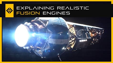 conceptual artwork of fusion spacecraft engine en route to Mars