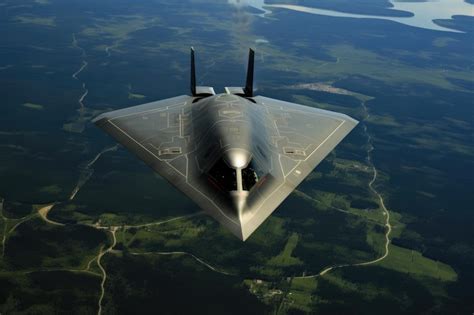 conceptual artwork of quantum radar station detecting stealth aircraft