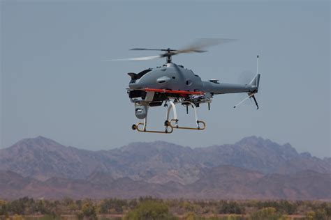 Conceptual depiction of the Northrop Grumman Yamaha R-Bat autonomous helicopter system