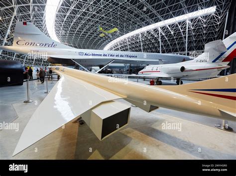 Concorde aircraft displayed at Aeroscopia museum near Toulouse