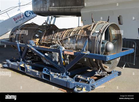 Concorde Olympus 593 turbojet engine with afterburner cutaway
