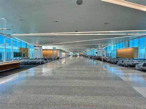 concourse b renovated interior at memphis international airport in 2023