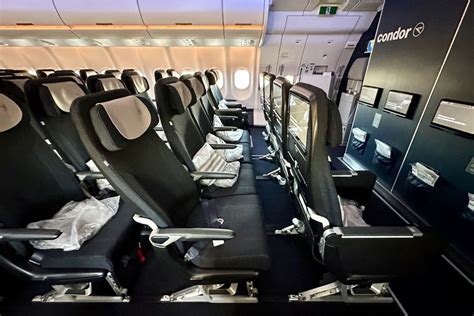 condor premium economy class cabin with upgraded seating