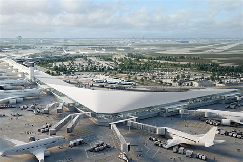 construction progress of Chicago O’Hare airport expansion project
