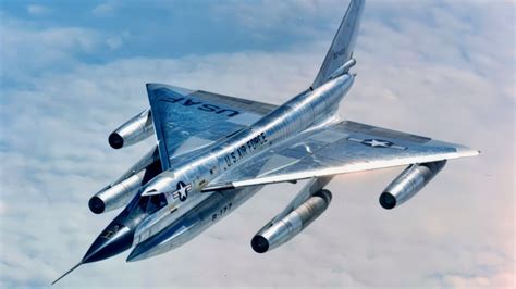 Convair B-58 Hustler delta wing supersonic bomber airborne high altitude