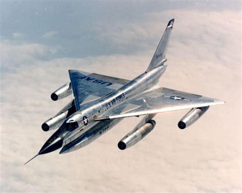 Convair B-58 Hustler supersonic bomber with delta wing design