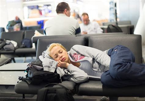 crew resting in airport hotel during layover to combat fatigue