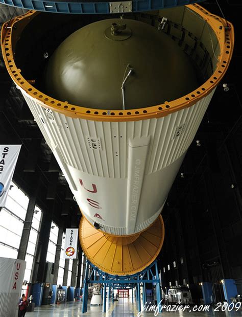 Cryogenic tanks in Saturn V second stage at Kennedy Space Center