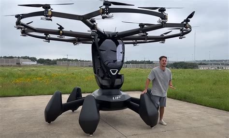 custom heavy-duty drone build showing oversized propellers and dual battery compartments