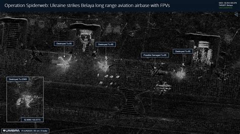 damaged Tu-22M3 bomber under assessment at Irkutsk post-strike site