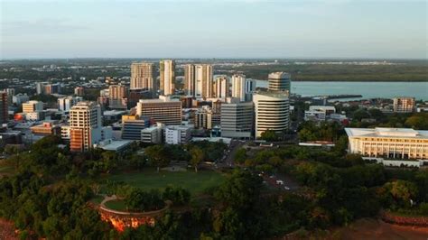 Darwin waterfront with city skyline, now connected to Kuala Lumpur