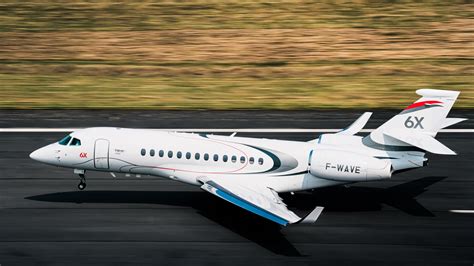 Dassault Falcon 6X ultra-widebody business jet cabin and exterior