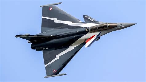Dassault Rafale fighter aircraft during demonstration flight