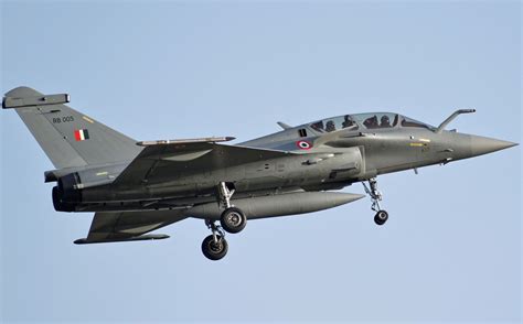 Dassault Rafale in Indian Air Force livery flying over Himalayan range