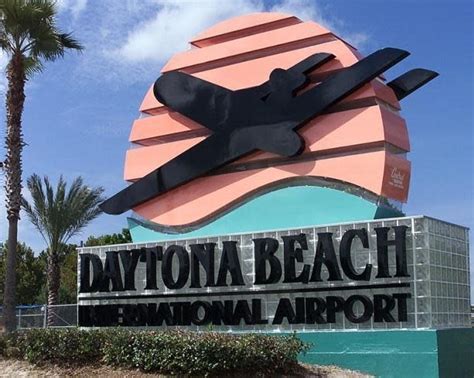 Daytona Beach International Airport signage and entrance