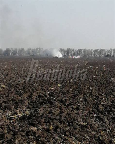 Debris field from previous Su-34 crash in Voronezh Oblast, 2023
