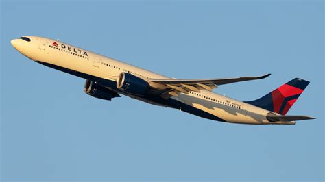 Delta Air Lines A330-200 on apron at Lagos airport