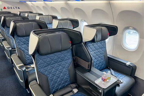 Delta Air Lines Airbus A321neo premium cabin and Delta One long haul aircraft