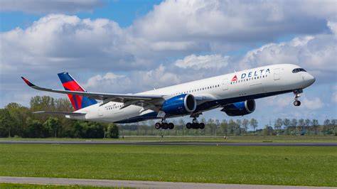 Delta Air Lines Airbus A350 departing Seattle for Asia with Pacific long-haul route network