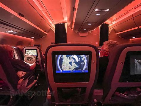 delta air lines airbus a350 economy cabin mood lighting window view