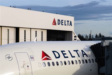delta air lines aircraft at seattle-tacoma international airport international gates