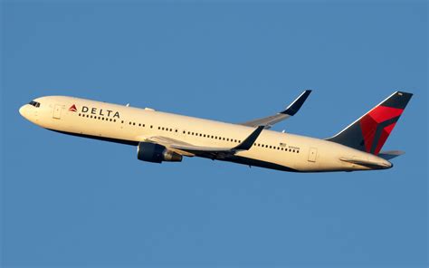 Delta Air Lines Boeing 767 at Salt Lake City Airport, now a major Delta hub