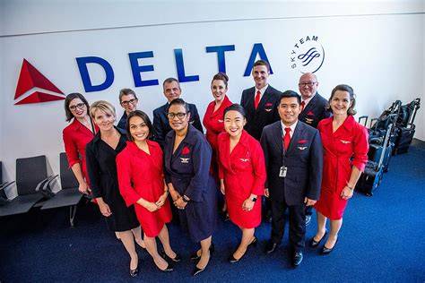 Delta Air Lines new hire pilots in training classroom at Atlanta headquarters