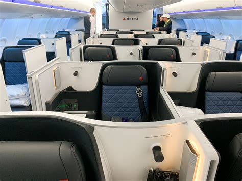 Delta One suite cabin aboard Airbus A330-900neo with lie-flat seats