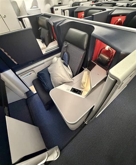 delta one suite interior aboard airbus a350-900 in-flight