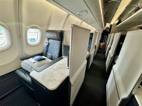 Delta One Suite premium cabin on a long-haul Delta Air Lines Airbus A330