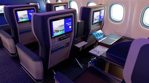 Delta United and American Airlines Airbus A321neo premium cabin layouts