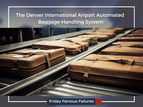 Denver International Airport baggage handling system automated carts tracks