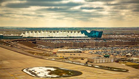 Denver International Airport iconic terminal view