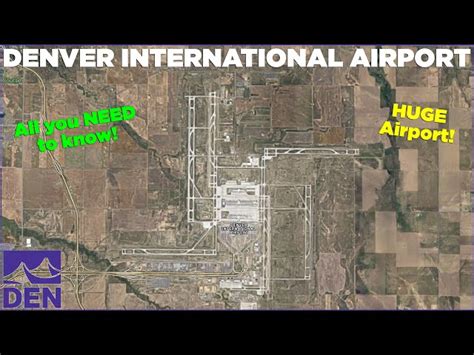 Denver International Airport vast runway network and terminal complex