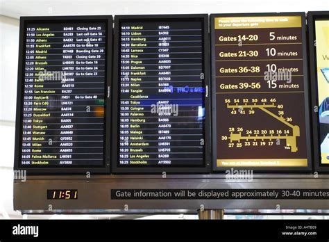 departures board showing international flights at Hurghada International Airport