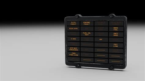 Detailed schematic of the F-16 Caution Warning Panel’s LED circuitry and electronic components